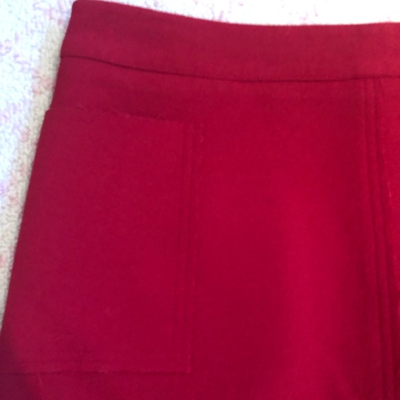 TopShop Red Mini Skirt Size 8 - Picture 2 of 4